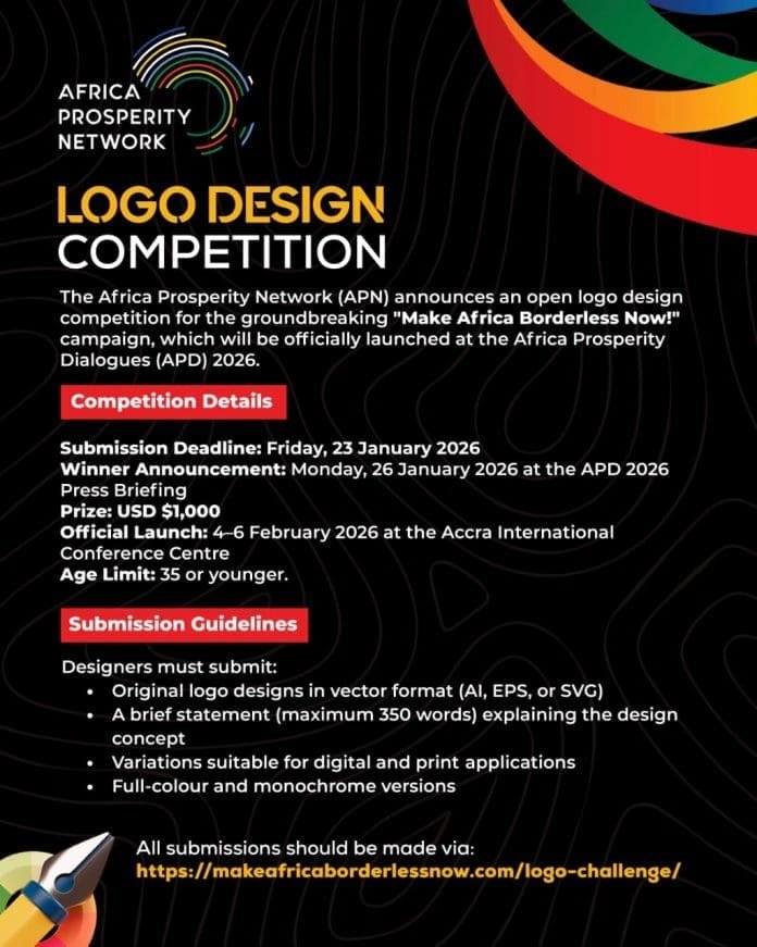 Africa Prosperity Network launches historic “Make Africa Borderless Now!” logo design competition move.