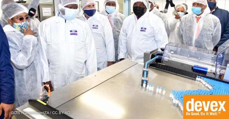 Opinion: How to make Africa’s vaccine production sustainable